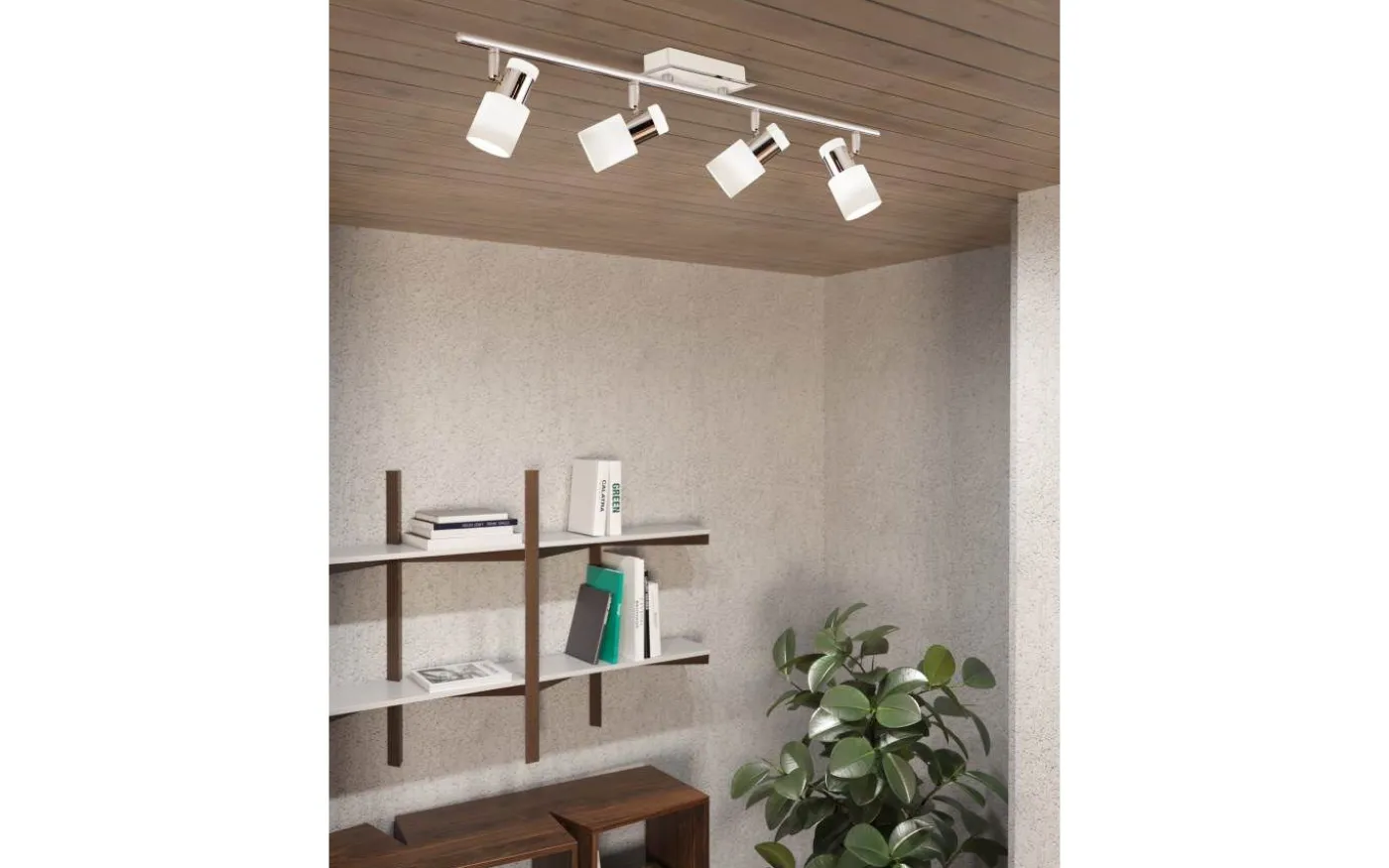 Davida Takspotlight 78cm GU10 LED 3000K 4x5W Vit