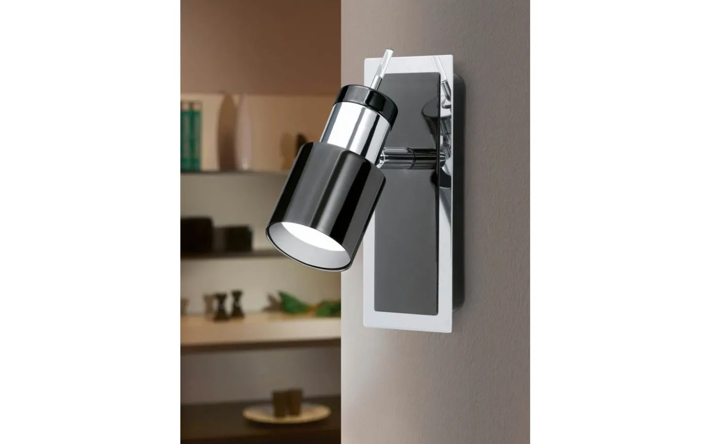 Davida Vägglampa LED 3000K 4,6W Nickel/Svart