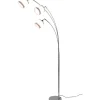 Davos Golvlampa 3-delad E14 krom/vit