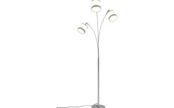 Davos Golvlampa 3-delad E14 krom/vit