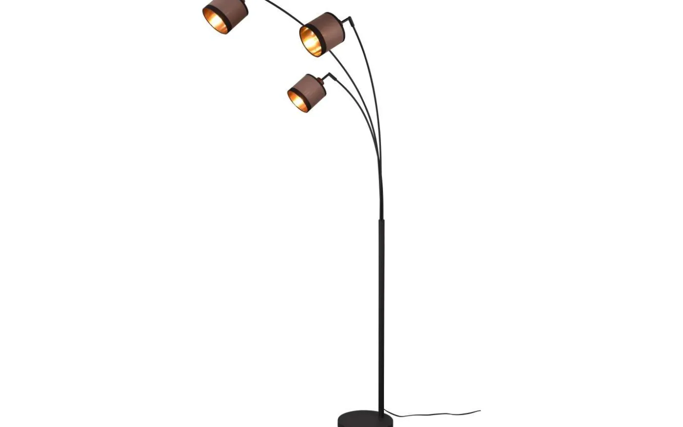 Davos Golvlampa 3-delad E14 matt svart/grå