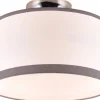Davos Plafond 30cm 2xE14 krom/vit