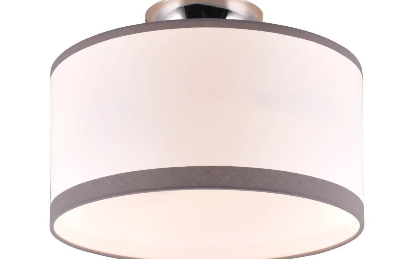 Davos Plafond 30cm 2xE14 krom/vit