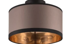 Davos Plafond 30cm 2xE14 matt svart/grå