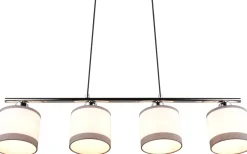 Davos Takpendel 4-delad E14 krom/vit