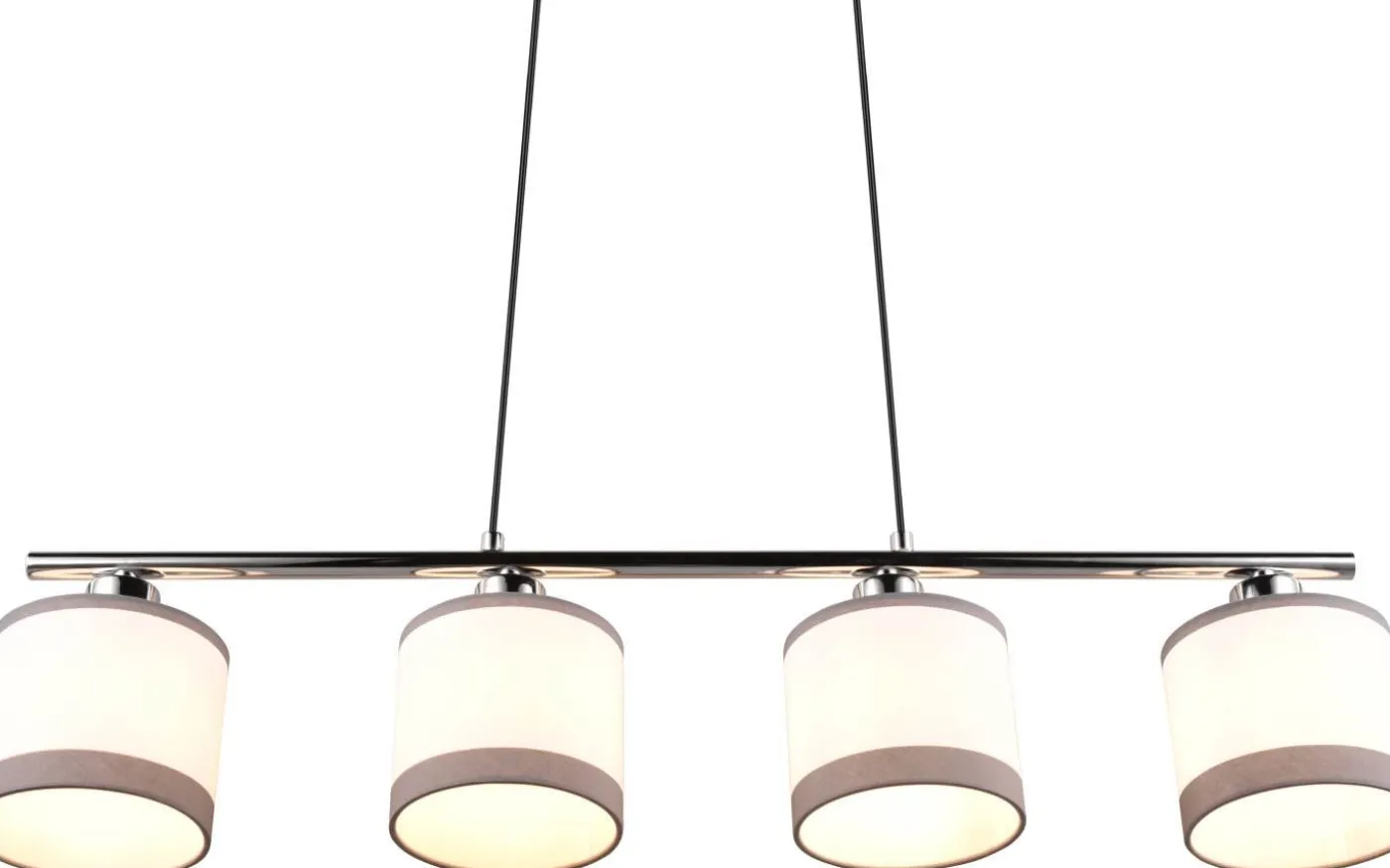 Davos Takpendel 4-delad E14 krom/vit