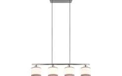 Davos Takpendel 4-delad E14 krom/vit