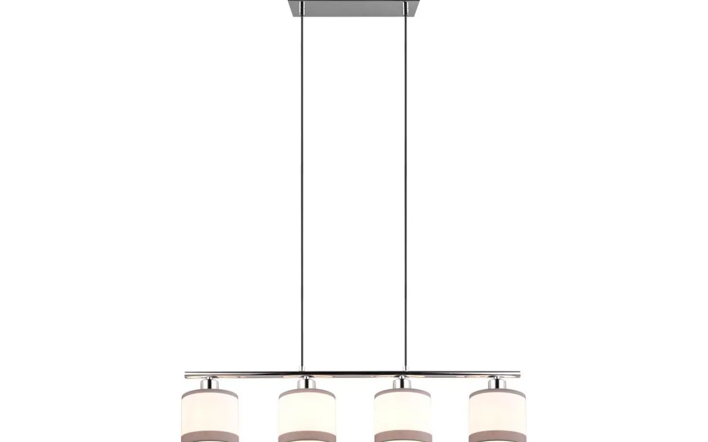 Davos Takpendel 4-delad E14 krom/vit