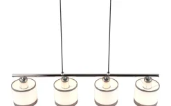 Davos Takpendel 4-delad E14 krom/vit