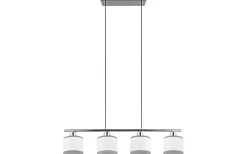 Davos Takpendel 4-delad E14 krom/vit