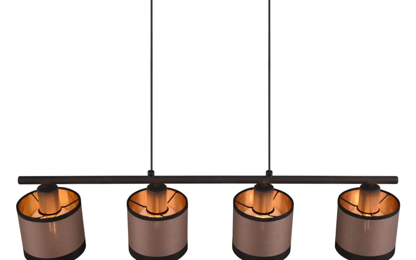 Davos Takpendel 4-delad E14 matt svart/grå