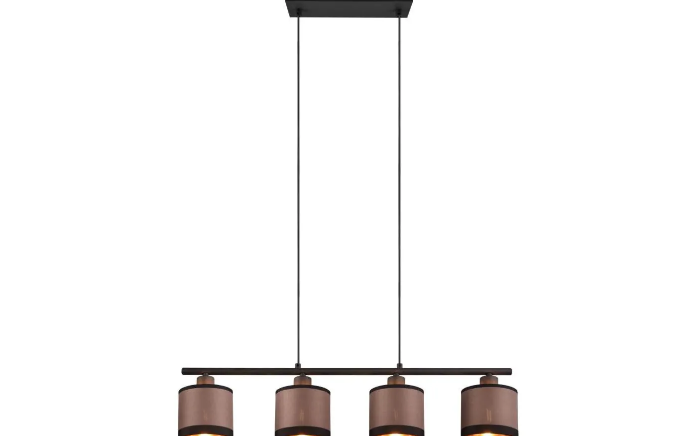 Davos Takpendel 4-delad E14 matt svart/grå