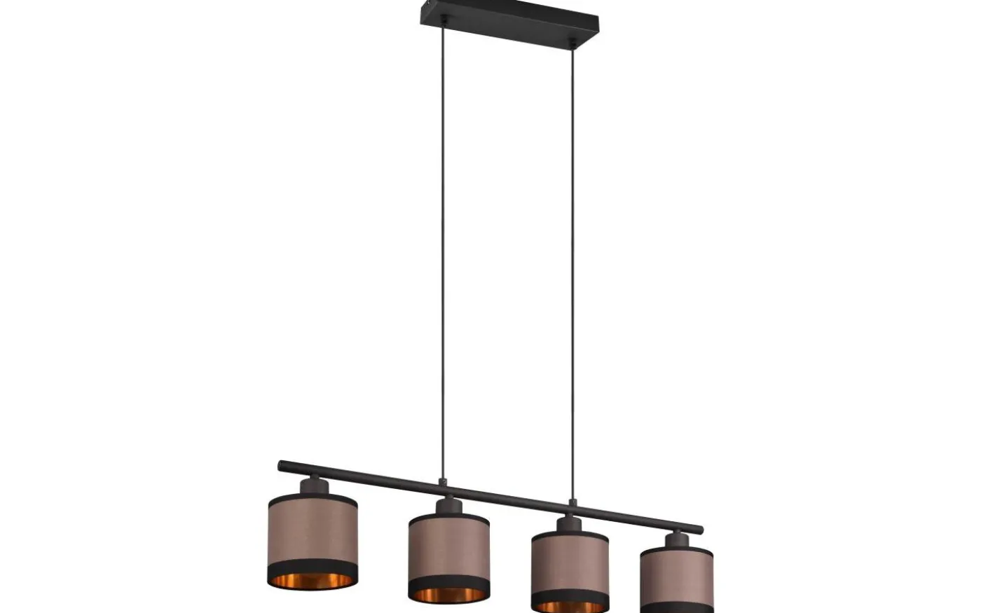 Davos Takpendel 4-delad E14 matt svart/grå