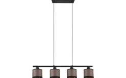 Davos Takpendel 4-delad E14 matt svart/grå