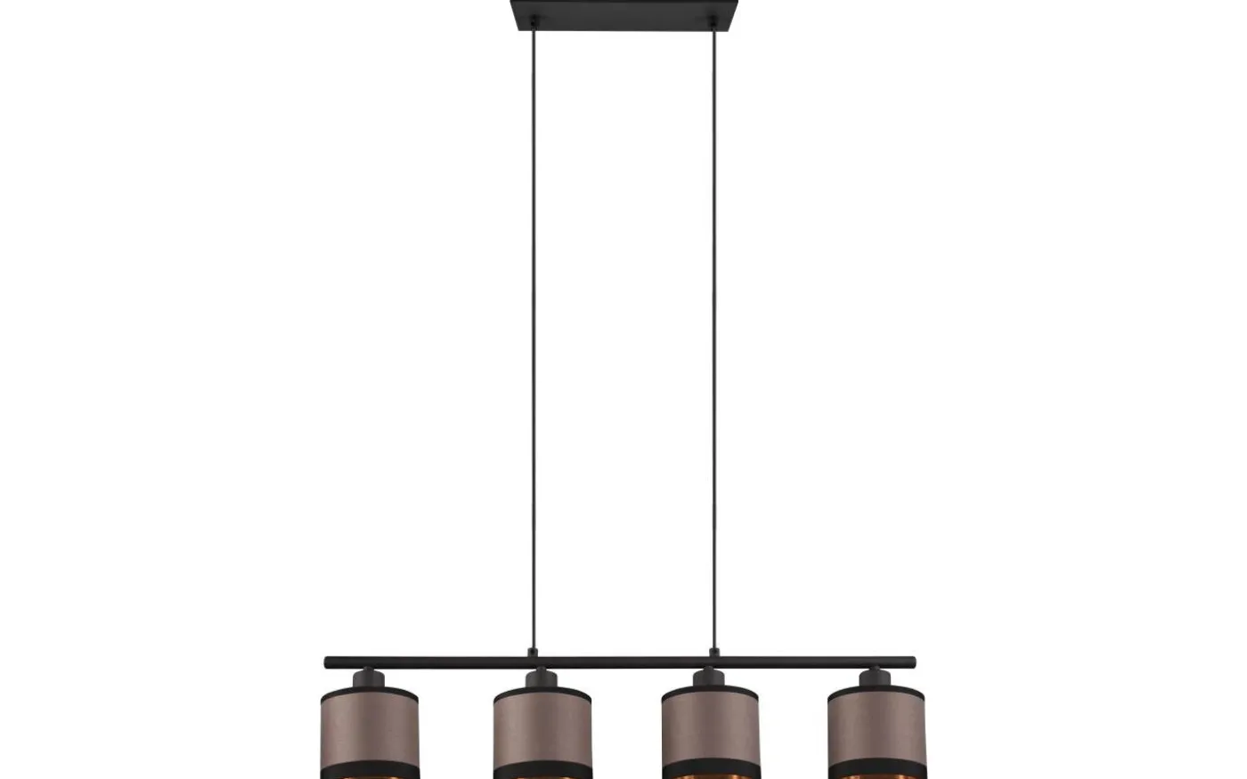 Davos Takpendel 4-delad E14 matt svart/grå