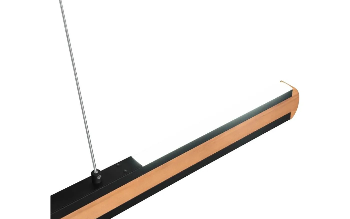 Deacon Takpendel LED matt svart/trä