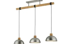 Delhi Takpendel 3-delad E27 antik stål