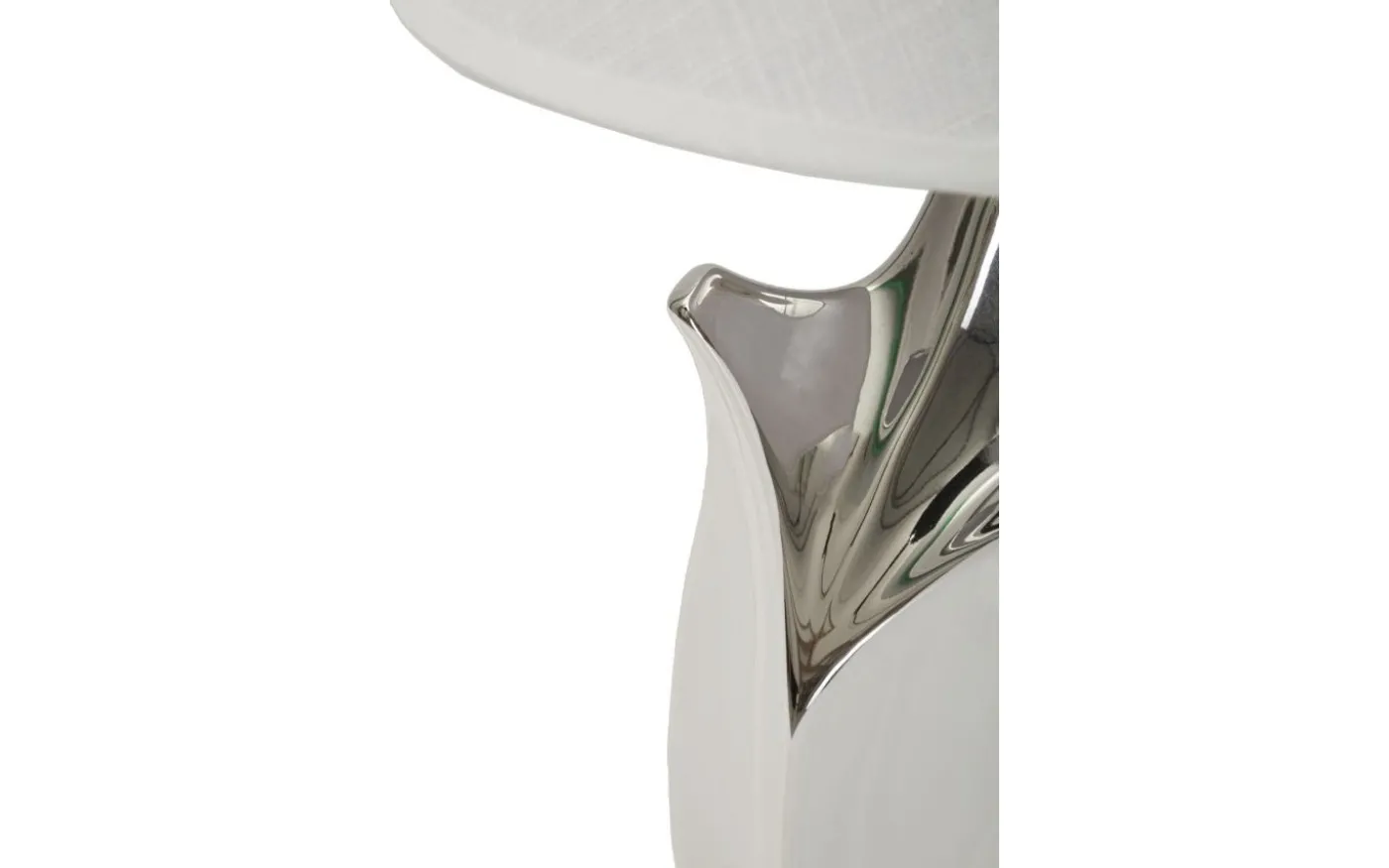 Delta Bordslampa 51cm Silver/Vit