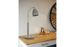 Deluxe Bordslampa 51cm LED GU5,3 Grå/Mässing