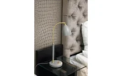 Deluxe Bordslampa 51cm LED GU5,3 Grå/Mässing