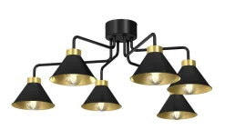 Demet Taklampa 78cm Svart/Guld