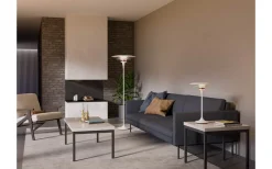 Diablo Golvlampa 149cm Mattvit/Rosé Silver