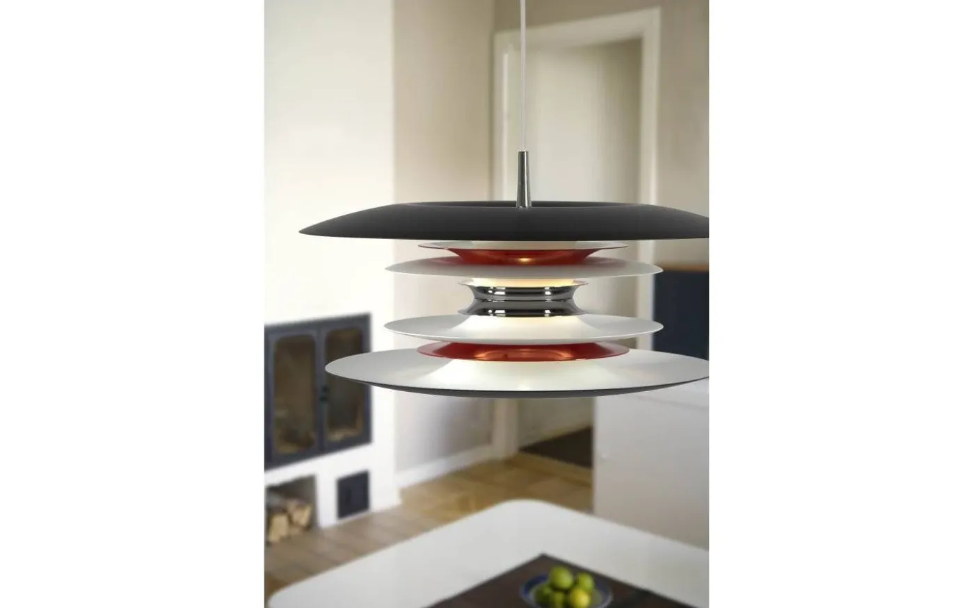 Diablo Taklampa 50cm Svart/Röd