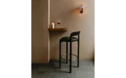 Diablo Vägglampa Mattsvart/Blankröd