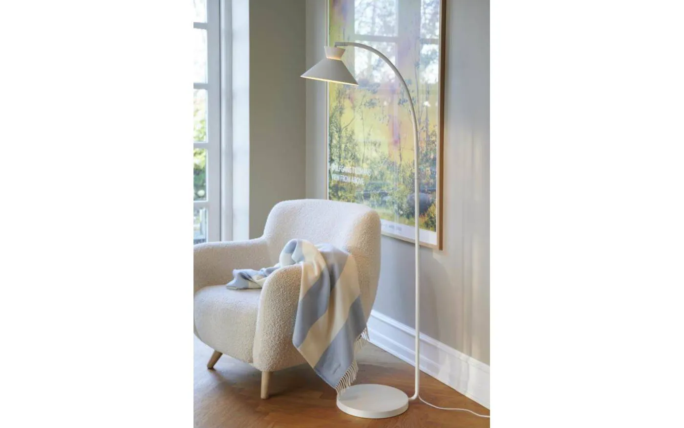 Dial Golvlampa 150cm Vit