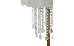 Diamon Golvlampa Fjädrar 165cm Guld