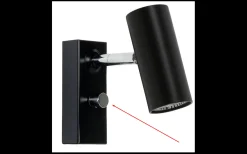 Dimmerknopp till Cato & Ledro vägg-/skrivbordslampa Krom