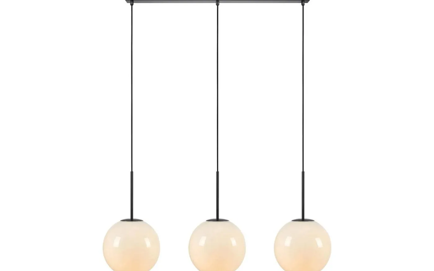 Dione Taklampa 105cm 3L Opal/Svart