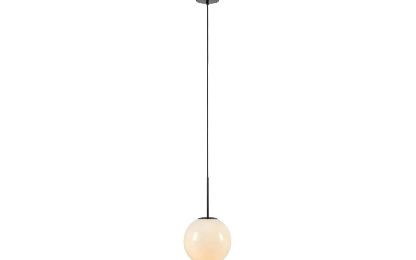 Dione Taklampa 25cm Opal/Svart