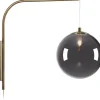 Dione Vägglampa Smoke/Antikmässing
