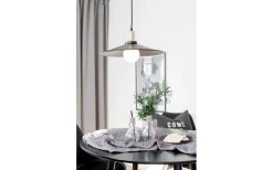 Disc Taklampa 40cm E27 Svart/Borstad Mässing