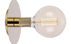 Disc Vägglampa Mässing