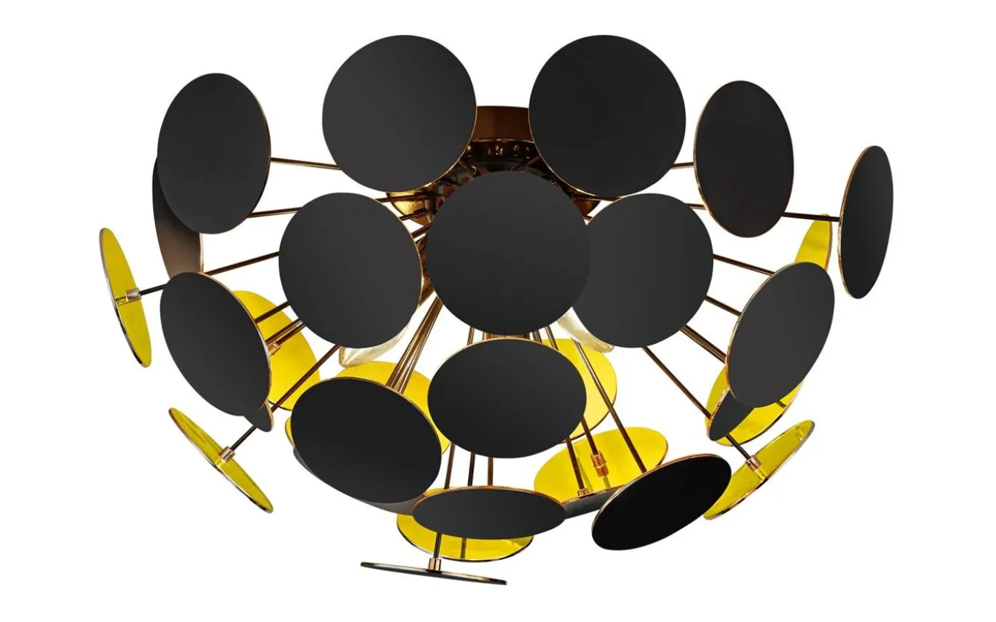 Discalgo Plafond 3xE14 mattsvart