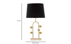 Disco Bordslampa 61cm Guld/Svart