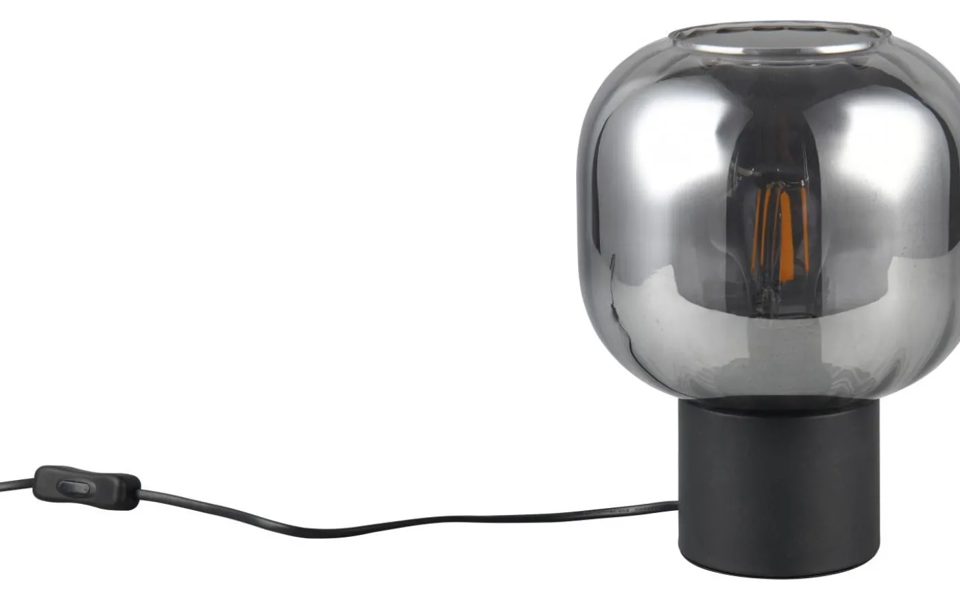 Diva Bordslampa E27 mattsvart/förkromad