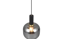 Diva Fönsterlampa 20cm E27 mattsvart/förkromad