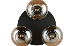 Divina Plafond 3-delad E14 matt svart/bärnsten