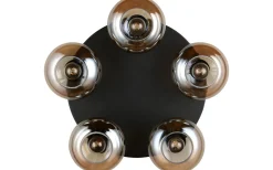 Divina Plafond 5-delad E14 matt svart/bärnsten