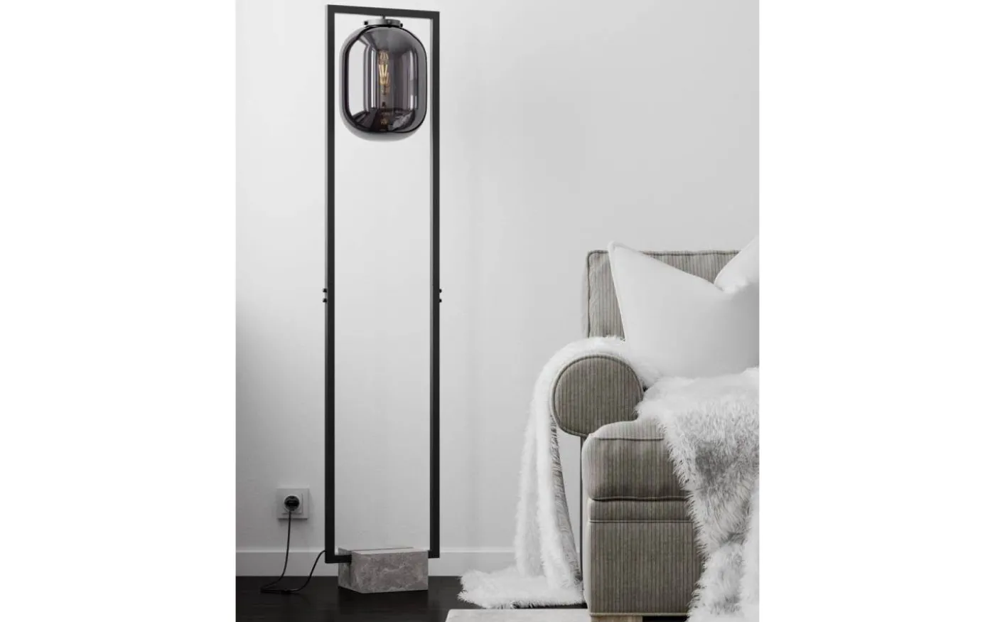 Dixton Golvlampa 150cm Rökgrå