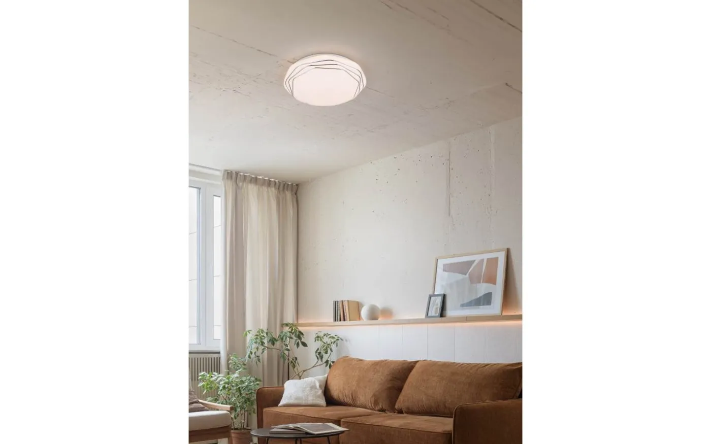 Dizzy Plafond LED vit/krom stjärnljus