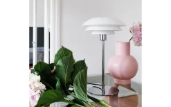 DL31 Bordslampa 50cm Opal/Krom