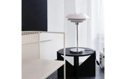 DL31 Bordslampa 50cm Vit/Krom