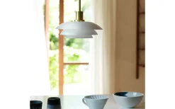 DL20 Fönsterlampa 20cm Opal/Mässing