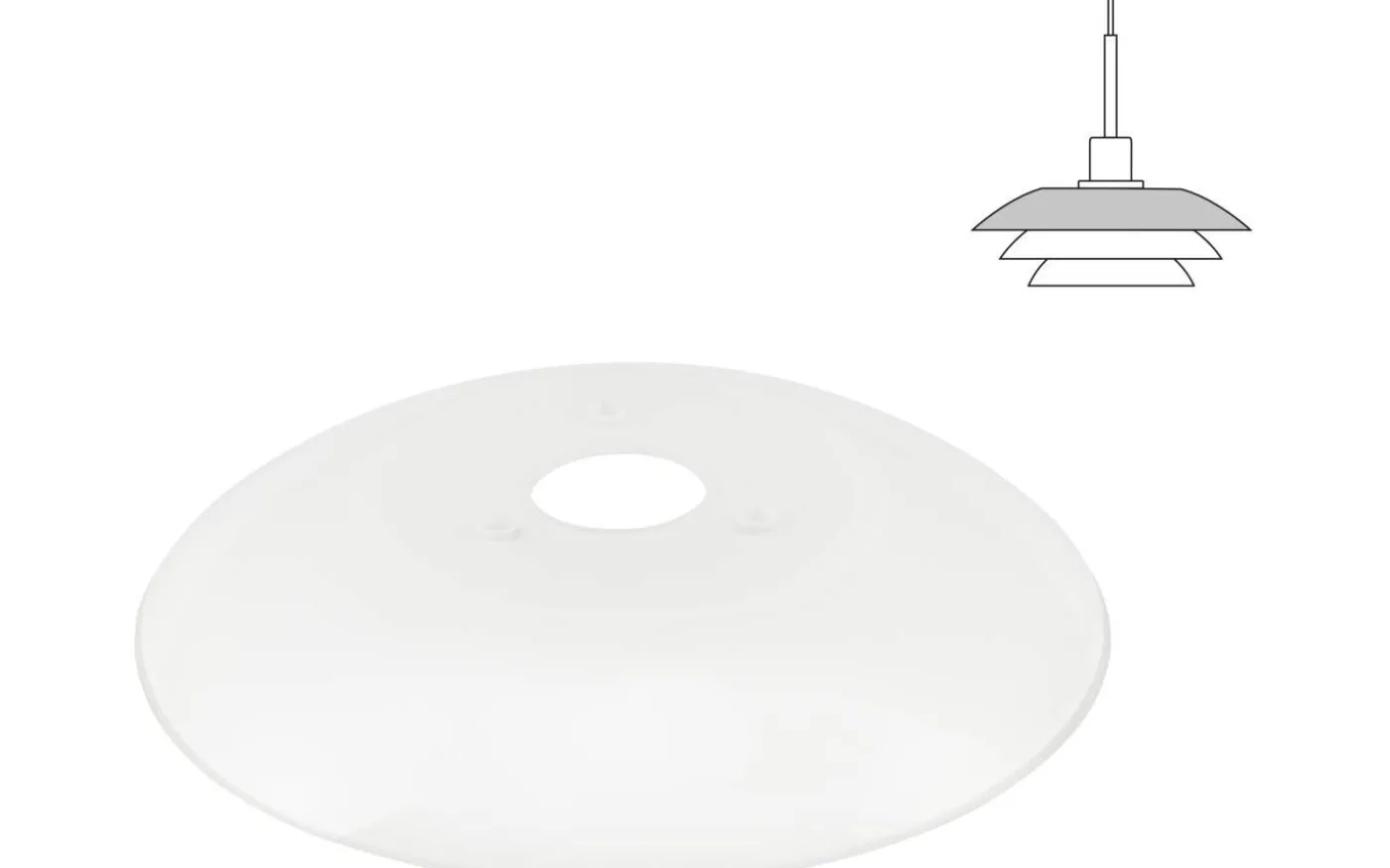 DL20 Reservglas Toppskärm Pendel Version 2