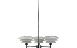 DL20 Takkrona 50cm 3 Armar Opal/Krom