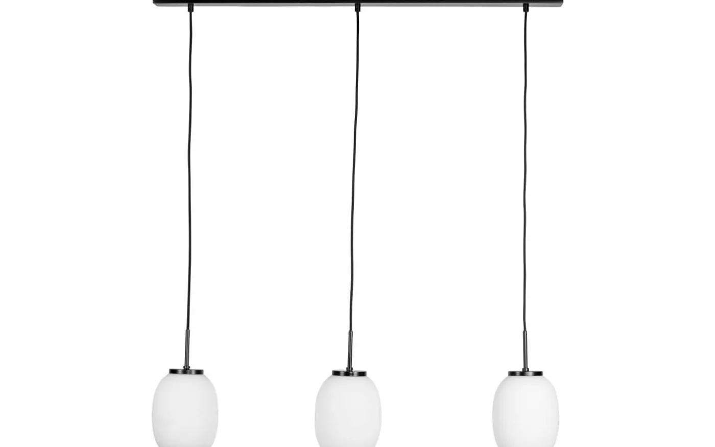 DL39 Taklampa 90cm Opal/Svart